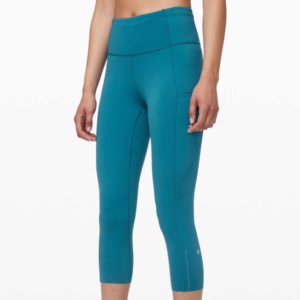 Like New Lululemon Fast & Free High-Rise Crop 19" Cyprus 4